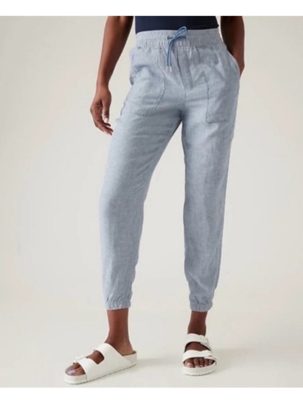 Athleta Retreat Linen Jogger Blue Size 4